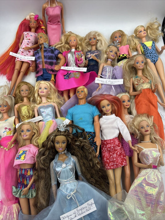 Vintage Barbie Doll Lot Twist  Turns 70 80 90s 2000s Pegasus Malibu Ken Clothes