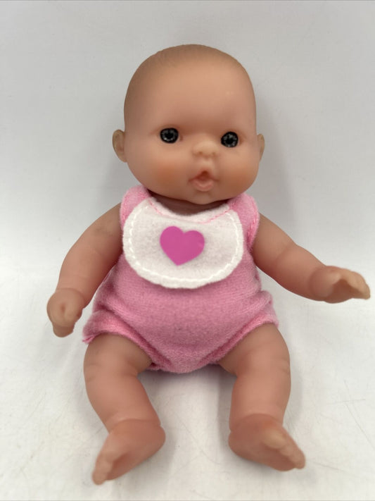 Vintage Berenguer Doll Chubby Baby Blue Eyes 5" Light Brown Hair JC Toys
