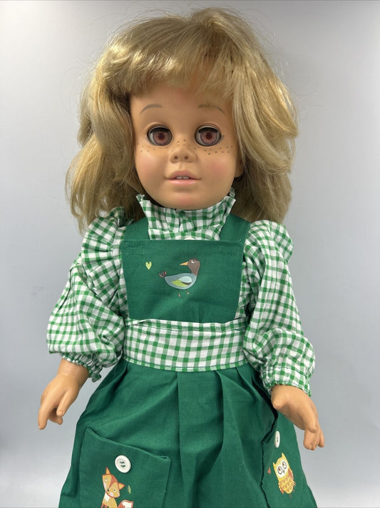 1998 Reproduction Mattel Chatty Cathy  TALKS With Outfit EUC