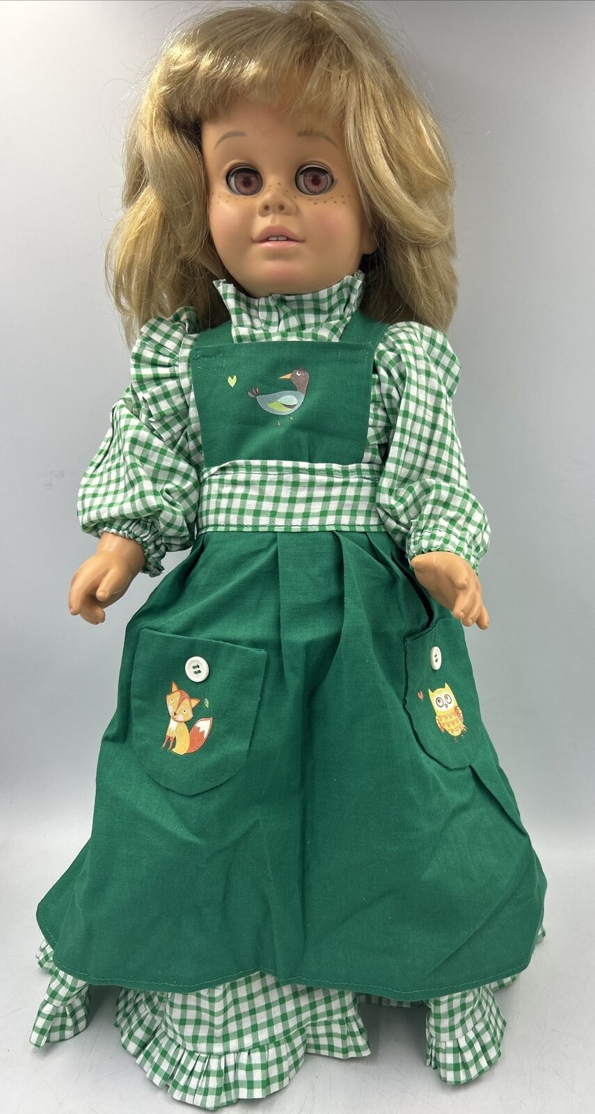 1998 Reproduction Mattel Chatty Cathy  TALKS With Outfit EUC