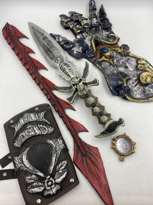 Adult Medieval Norse Renaissance Viking Sword Devil Tail Gauntlet Glove ++