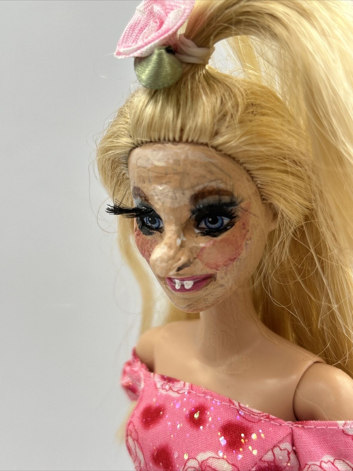 Almost Pretty Very Weird Barbie Doll OOAK Custom Repainted Reimagined Reborn
