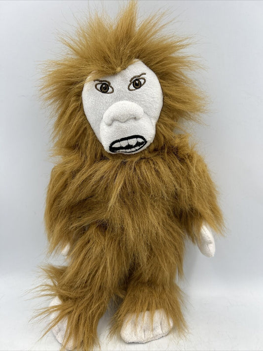 Sasquatch Bigfoot Brown Stuffed Plush 14” Pretty Creepy!