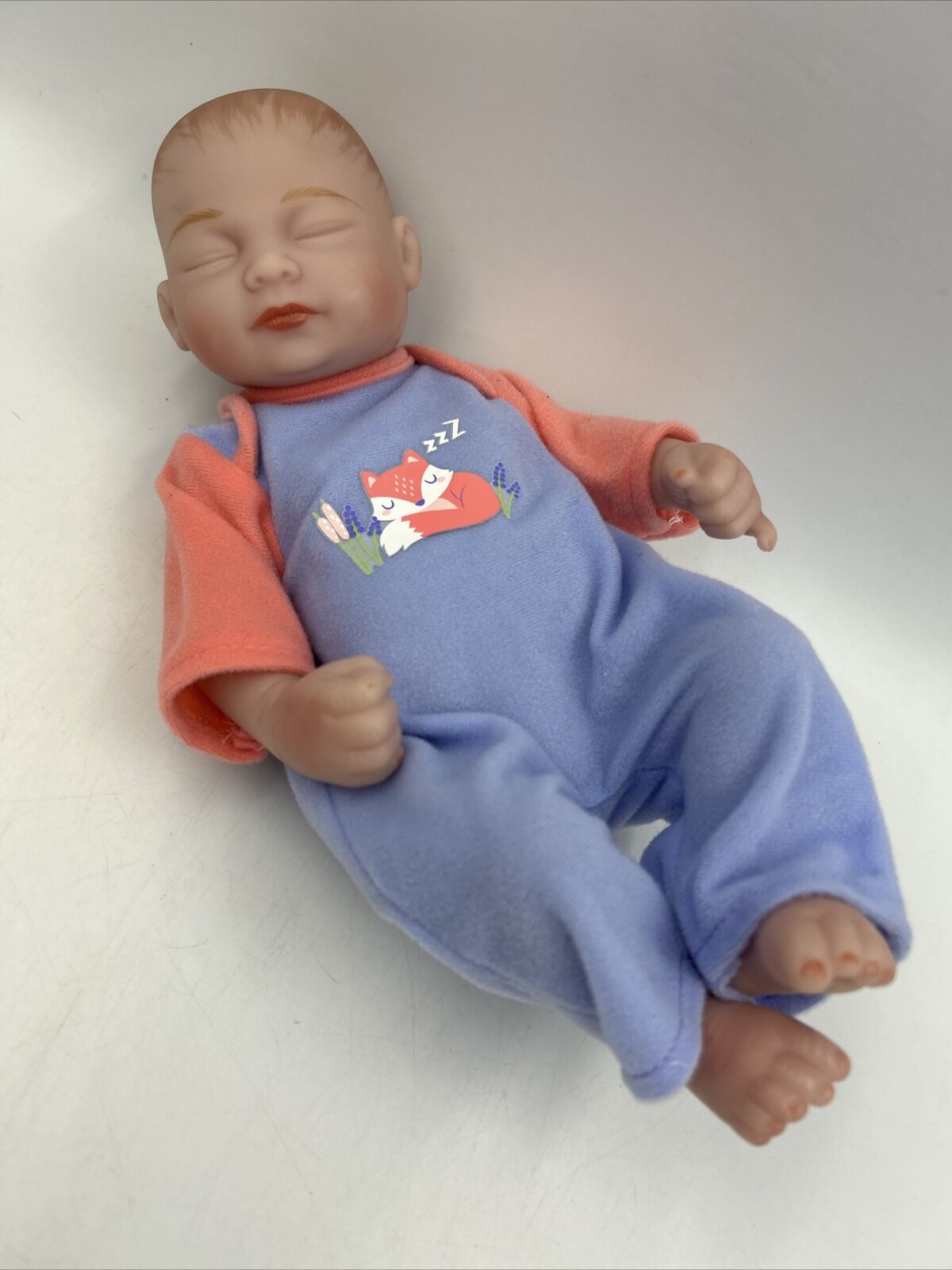 11" Preemie Reborn Girl Baby Doll W/ Beautiful Christening gown, Sleeper ++