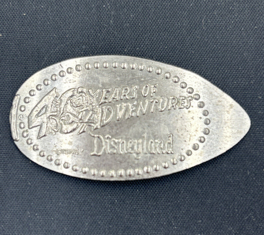 1995 MICKEY 40 YEARS of ADVENTURE DISNEYLAND Pressed Nickel (not Penny) DN0020