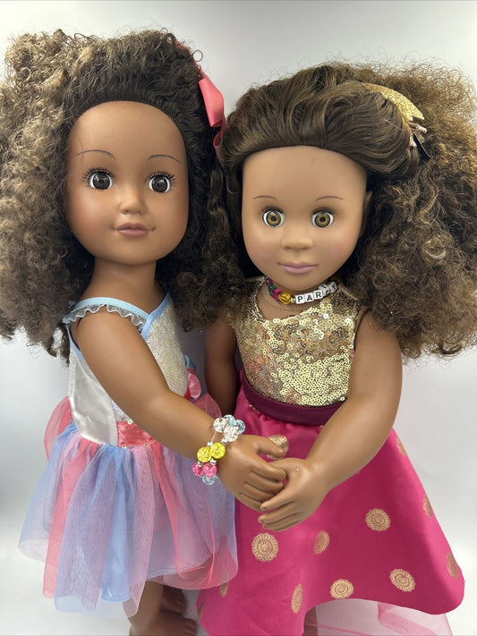 18" Girl Doll-LOT African American- Cititoy My Life As and Battat Our Generation